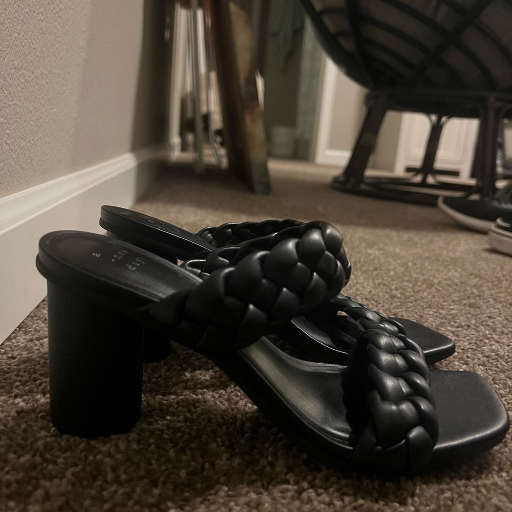 Black Womens Mule Heels 🖤